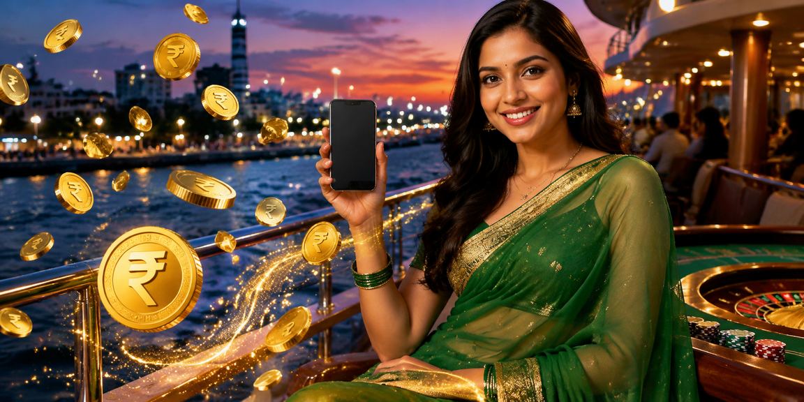 VIP player enjoying mobile slots gaming on phone in India